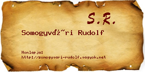 Somogyvári Rudolf névjegykártya